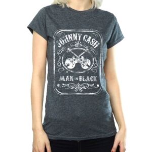 Zion Rootswear (Size XXL) Gray & White Johnny Cash Band Tee